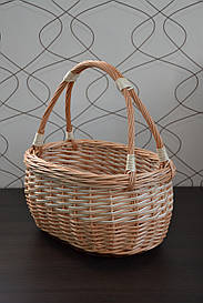 Кошик з лози «подвійна ручка"