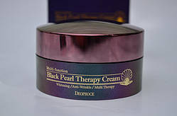 Антивіковий крем-гель із чорними перлами Deoproce Black Pearl Therapy Cream