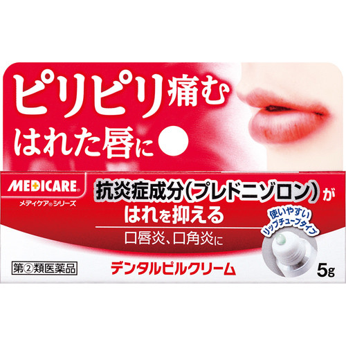Morishita Jintan Medicare Dental Pill Cream  Крем у разі запалень, лущення, набряку губ, 5 г