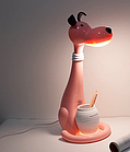 Дитяча розумна настільна лампа "Собака" рожева, 10Вт 3000-6500К, з нічником, фото 3