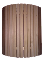 Ограждение светильника угловое с термовставкой для бани и сауны (липа, термолипа)