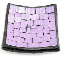 Блюдо терракотовое с фиолетовой мозаикой (10х10х2 см)