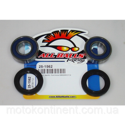 ALL BALLS 25-1562 підшипники переднього колеса 20x42x12 (6004) HONDA CBR600RR 2007-2014, фото 1