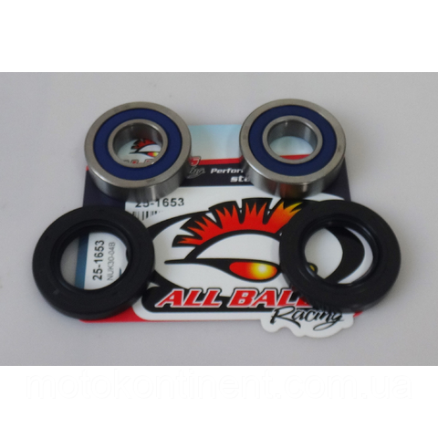 ALL BALLS 25-1653 підшипники переднього колеса 20x45x12 HONDA CBR600F4i/Honda CB600-1000/ CBF500-1000...