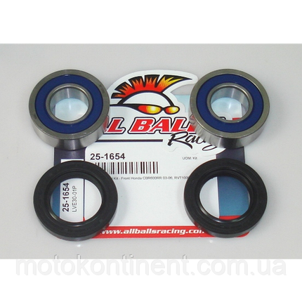 ALL BALLS 25-1654 підшипники переднього колеса 22x47x14 HONDA CBR600RR/Honda VTR1000/Honda RVT1000R, фото 1