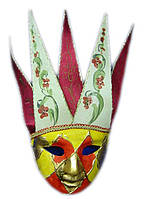 Маска карнавальная Венецианская папье-маше (44,5см)
