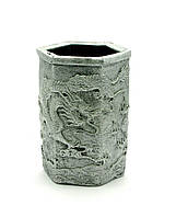 Подставка для ручек "Драконы" серебро (11х7х8 см)