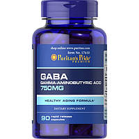 Аминокислота Puritan's Pride Gaba 750 mg, 90 капсул