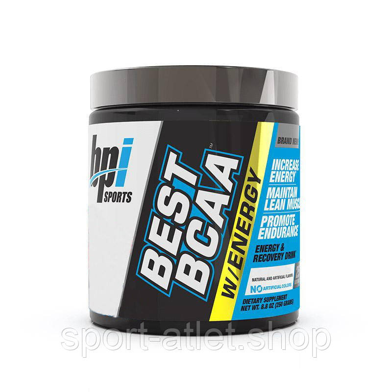 BCAA BPI Sports BEST BCAA W/ENERGY, 250 грамів Кисла цукерка, фото 1