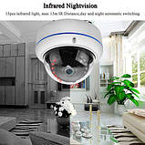 IP-камера відеоспостереження під відеореєстратор антивандальна купольна 5 Mp, фото 2