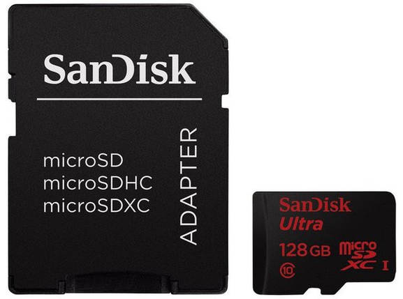 Картка пам'яті Sandisk MicroSDXC 128Gb Mobile Ultra Class 10 UHS 48Mb/s, фото 1