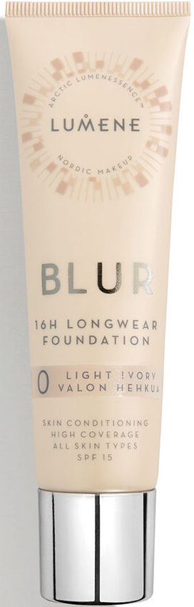 Lumene Blur #0 light ivory Стійкий тональний крем (оригінал оригінал Фінляндія), фото 1