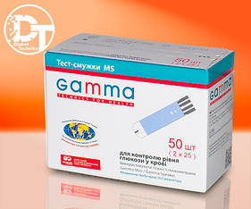 Тест-смужки для глюкометра Гамма МС (Gamma MS) - 50 шт.