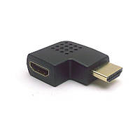 Переходник HDMI на HDMI угловой, горизонтальный, адаптер (Тип R1))