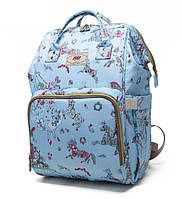 Женский рюкзак-сумка для мам Mayin, водоотталкивающий, 20л. Синий (27111942011)
