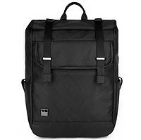 Современный модный рюкзак-мешок Arctic Hunter B00282, 22 л. Черный/ромбы (29111942025)