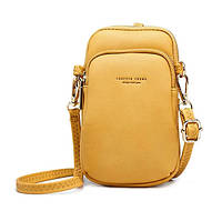 Женская сумочка через плечо Pierre Loues PL832-3 из экокожи, с двумя отделениями, 1л. Желтый (2121942023)