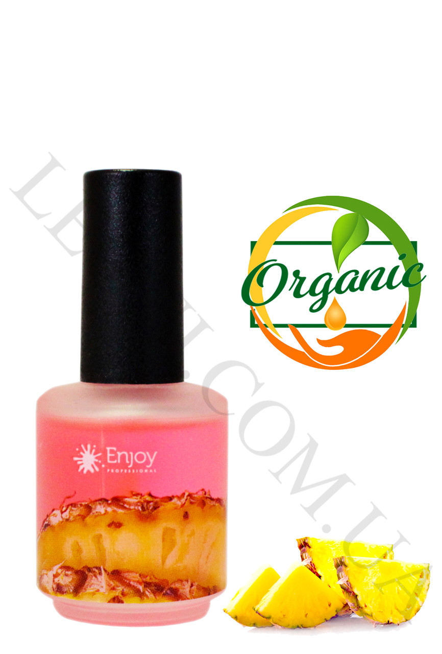 Олія для кутикули Enjoy з ароматом Ананаса " Pink Cuticle oil" 15 мл.