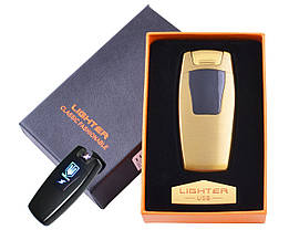 Запальничка електроімпульсна USB подвійна блискавка HL105 Україна, фото 4