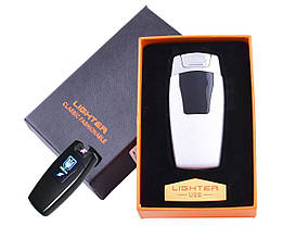 Запальничка електроімпульсна USB подвійна блискавка HL105 Україна, фото 5