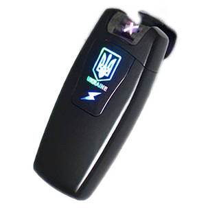 Запальничка електроімпульсна USB подвійна блискавка HL105 Україна, фото 3