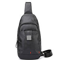 Однолямочный городской рюкзак-барсетка для бизнеса и путешествий Arctic Hunter XB00093, 3л. Черный/камуфляж