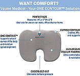Подушка для сидіння з ортопедичної піни Vaunn® Medical, фото 2