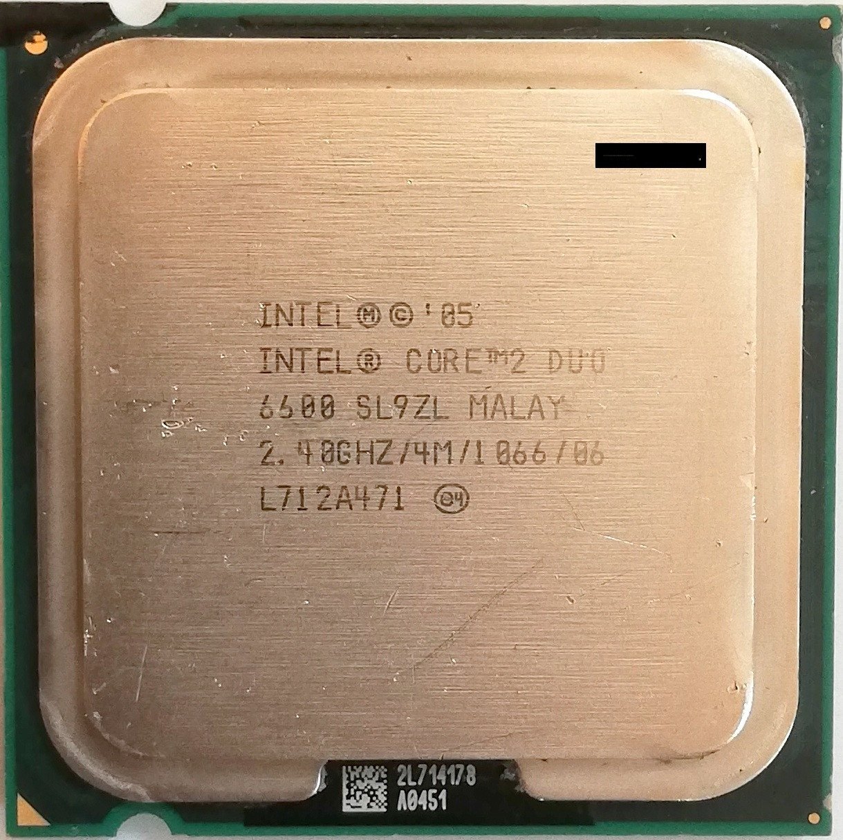 Процесор Intel Core 2 Duo E6600 B2 SL9S8, SL9ZL 2.40GHz 4M Cache 1066MHz FSB Socket 775 Б/В - МІНУС