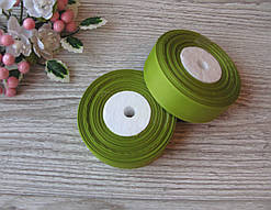 Репс однотонний на метраж. Колір Оливковий. Ширина 2.5 см За метр — 3.10 грн