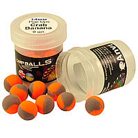 Бойлы CarpBalls Anvi Pop Ups 9шт, Ø14mm, Crab&Banana