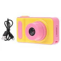 Дитячий цифровий фотоапарат Smart Kids Camera V7 рожевий