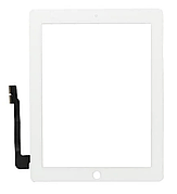 Тачскрин (сенсор) для iPad 4, білий, повний комплект,