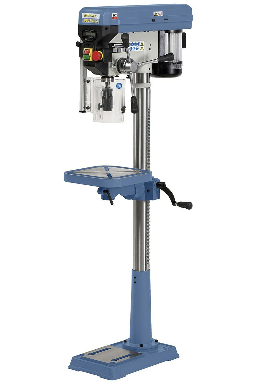 SBM 20 Vario - 230 В СВЕРДЛИЛЬНИЙ ВЕРСТАТ НА КОЛОНІ З ВАРІАТОРОМ індикація швидкості, глибини, 1,3 кВт Bernardo, фото 1