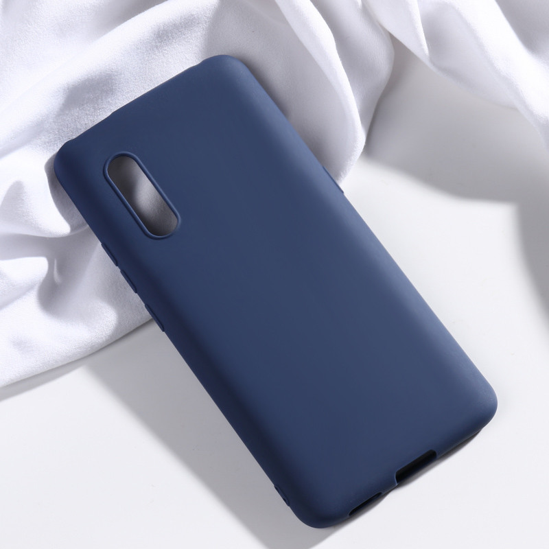 Чехол Soft Touch для Vivo X27 силикон бампер темно-синий