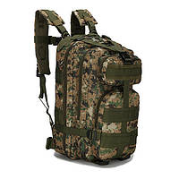 Тактический, походный рюкзак Military. 25 L. Камуфляжный, пиксель, милитари. / T412