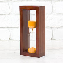 Часы песочные на 10 минут деревянные декор, фото 4