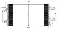 Радиатор кондиционера на на Рено Мастер II 2.5dCi (06->) NRF (Голландия) 35880