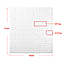Декоративна 3Д-панель Глянцева Біла Цегла самоклеючі 3d панелі для стін 700x770x7 мм (1-7мм-ГЛ), фото 10