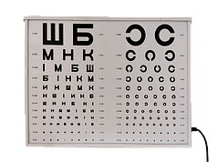 Освітлювач таблиць для перевірки зору АР-2М (апарат Ротта)