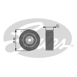 Паразитний/відвідвідний ролик ременя генератора на Рено Кенго 1.2i (08.97>)/1.2i 16v(06.01>) - Gates (Бельгія) T36122