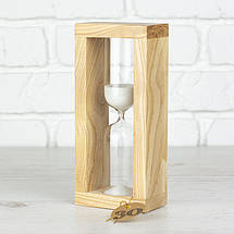 Пісочний годинник на 30 хвилин рамка дерев'яний настільний декор, фото 2