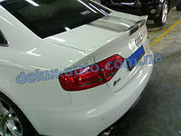 Спойлер на крышку багажника сабля Audi A4 B8 2008+ Лип спойлер с 3 частей на багажник Ауди А4 Б8