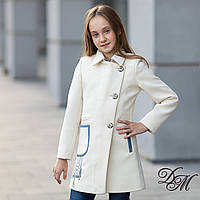 Элегантное кашемировое пальто для девочки «Леди»