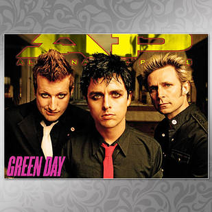 Плакат А3 Green Day 004