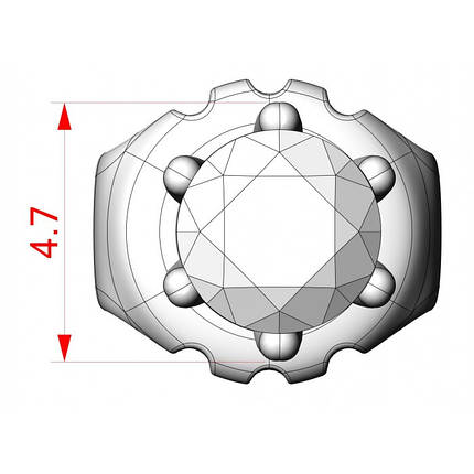 Сережки жіночі пусети, фото 2