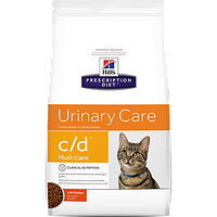 Лечебный сухой корм для котов Hill's Prescription Diet Feline Urinary Care c/d Multicare Chicken 1,5 кг