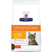 Лечебный сухой корм для котов Hill's Prescription Diet Feline Urinary Care c/d Multicare Chicken 5 кг