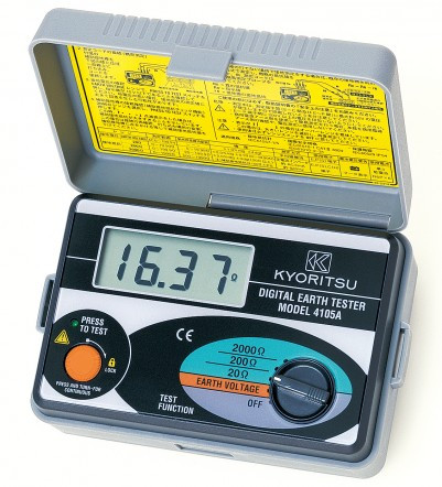 Kyoritsu KEW Model 4105A — Цифровий вимірювач параметрів опору уземлення