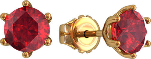 Сережки жіночі пусети з камінням., фото 1