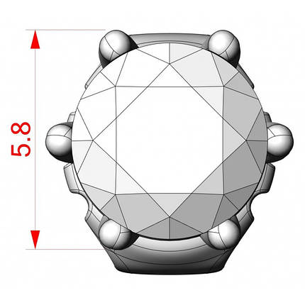 Сережки жіночі пусети з камінням., фото 2